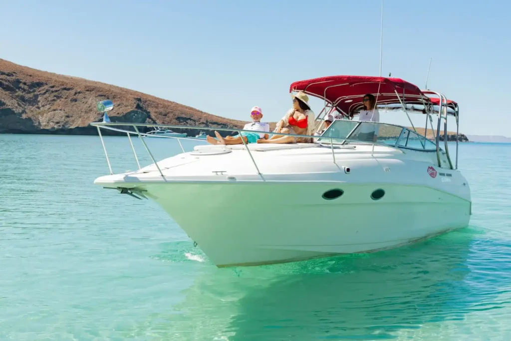 53F301C6-EECE-4482-9679-E738C90F2F97 Luxury yacht charter in La Paz cruising the crystal-clear waters of Balandra Beach