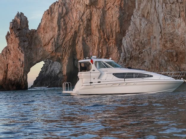 Cabo2Vegas 45-foot Sea Ray luxury motor yacht now managed by Lover Lips Yachts in La Paz, Mexico.